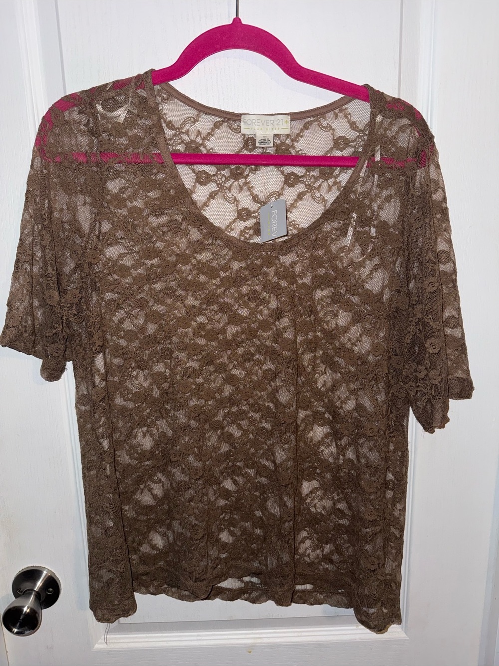 Sheer lace top